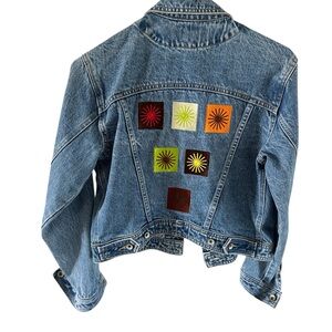 GAP Red Label Denim Jacket Interior Tags - Blue